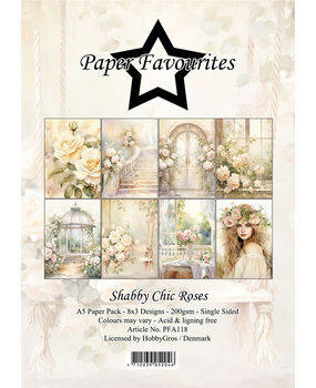 Paper Favourites Shabby Chic Roses A5 Paper Pack (PFA118)