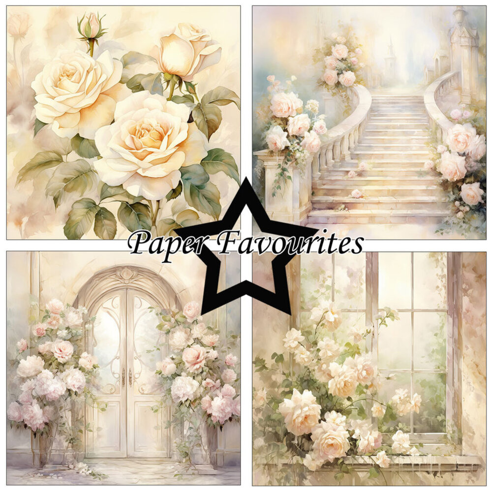 Paper Favourites Shabby Chic Roses 6x6 Inch Paper Pack (PF274) Paper Favourites Shabby Chic Roses 6x6 Inch Paper Pack (PF274)