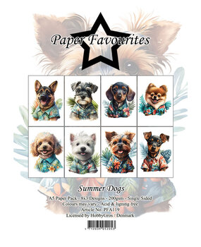 Paper Favourites Summer Dogs A5 Paper Pack (PFA119) Paper Favourites Summer Dogs A5 Paper Pack (PFA119)