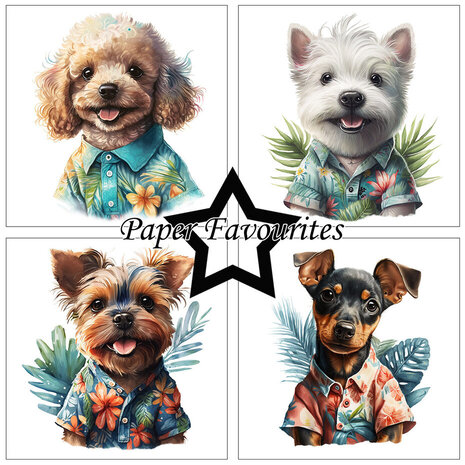Paper Favourites Summer Dogs 6x6 Inch Paper Pack (PF275)