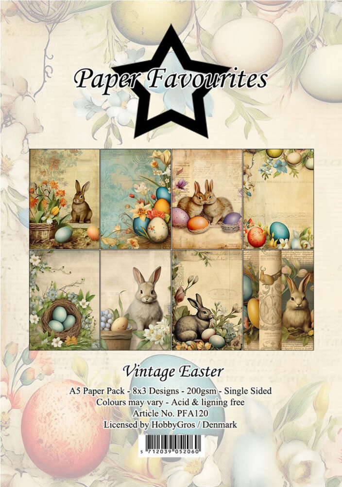 Paper Favourites Vintage Easter A5 Paper Pack (PFA120) Paper Favourites Vintage Easter A5 Paper Pack (PFA120)