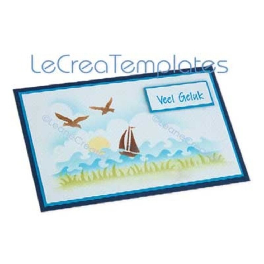 Leane Creatief Masking Stencil Background Landscape (95.8955)