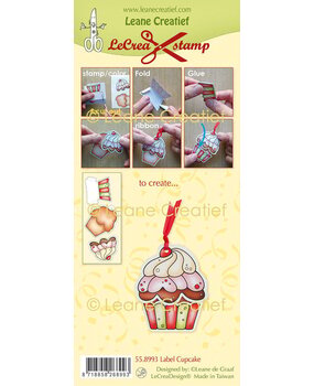 Leane Creatief Label Cupcake Clear Stamps (55.8993) Leane Creatief Label Cupcake Clear Stamps (55.8993)