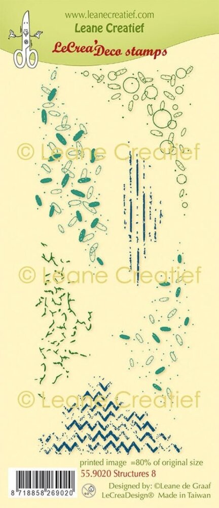 Leane Creatief Structures 8 Clear Stamps (55.9020) Leane Creatief Structures 8 Clear Stamps (55.9020)