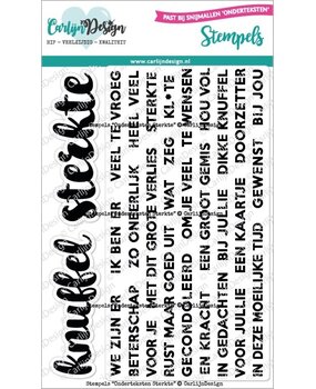 Carlijn Design Stempels Onderteksten Sterkte (CDST-0113)