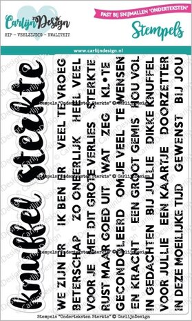 Carlijn Design Stempels Onderteksten Sterkte (CDST-0113)