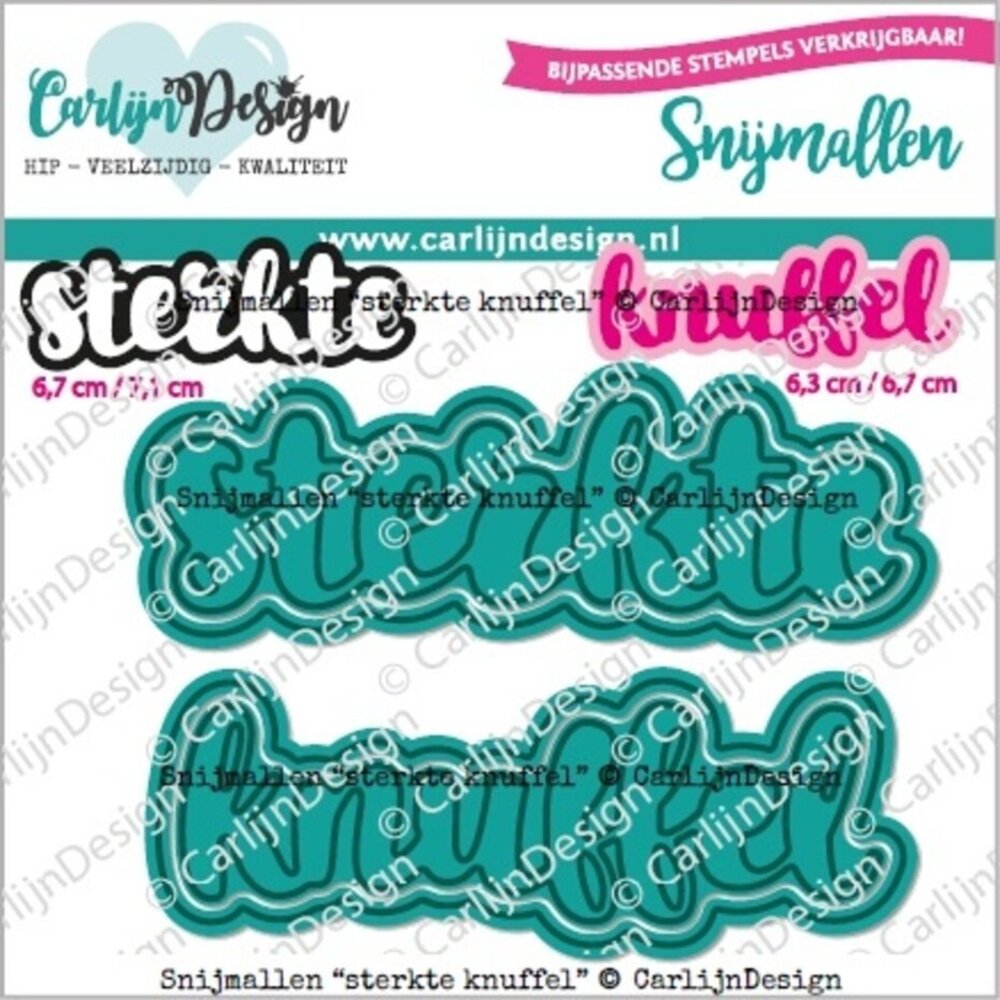 Carlijn Design Snijmallen Sterkte Knuffel (CDSN-0243)