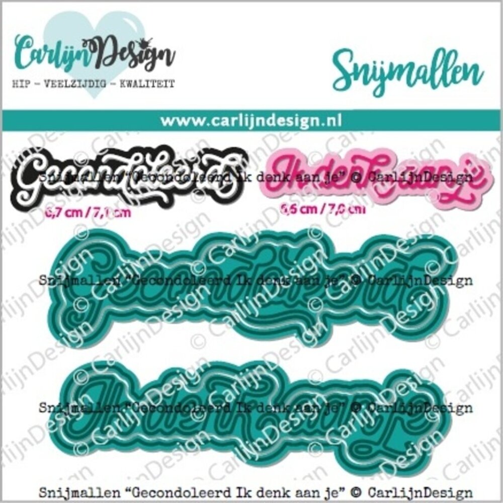 Carlijn Design Snijmallen Gecondoleerd Ik Denk aan Je (CDSN-0245) Carlijn Design Snijmallen Gecondoleerd Ik Denk aan Je (CDSN-0245)