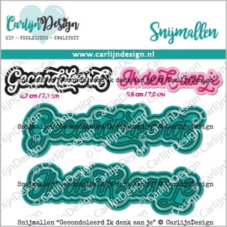 Carlijn Design Snijmallen Gecondoleerd Ik Denk aan Je (CDSN-0245) Carlijn Design Snijmallen Gecondoleerd Ik Denk aan Je (CDSN-0245)