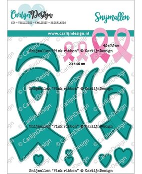 Carlijn Design Snijmallen Pink Ribbon (CDSN-0246)