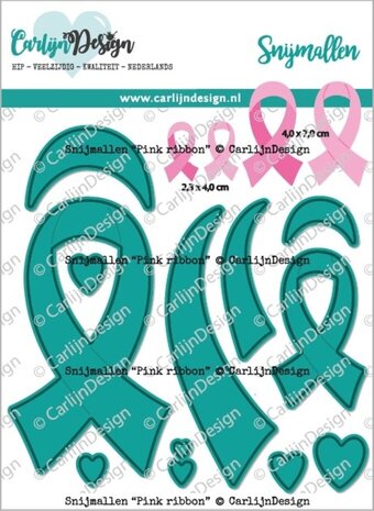 Carlijn Design Snijmallen Pink Ribbon (CDSN-0246)