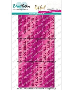 Carlijn Design Hot Foil Onderteksten Sterkte (CDHF-0045)