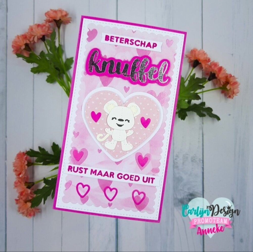 Carlijn Design Hot Foil Sterkte Knuffel (CDHF-0046) Carlijn Design Hot Foil Sterkte Knuffel (CDHF-0046)