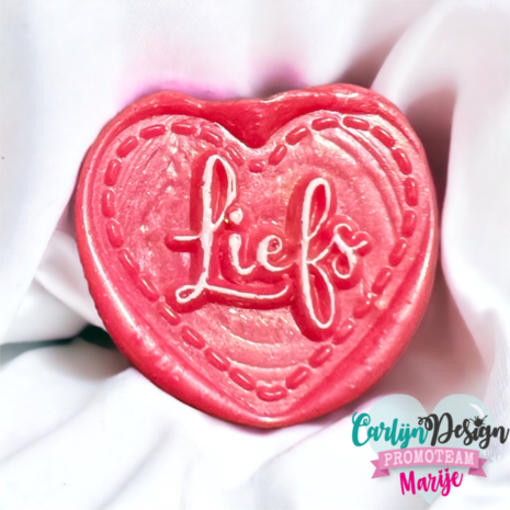 Carlijn Design Wax Seal Stamper 1 Inch Liefs hartje (CDWX-0015)