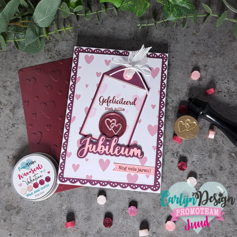 Carlijn Design Wax Seal Stamper 1 Inch Verbonden Hartjes (CDWX-0062) Carlijn Design Wax Seal Stamper 1 Inch Verbonden Hartjes (CDWX-0062)