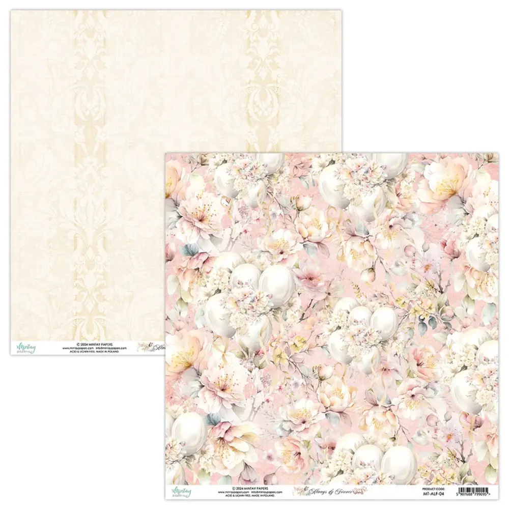 Mintay Always & Forever 12x12 Inch Scrapbooking Paper Set (MT-ALF-07) Mintay Always & Forever 12x12 Inch Scrapbooking Paper Set (MT-ALF-07)