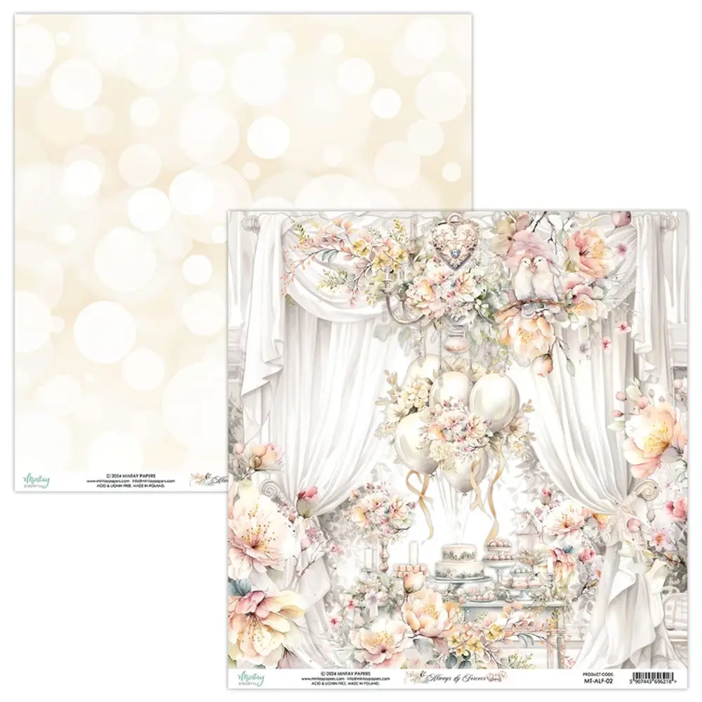Mintay Always & Forever 12x12 Inch Scrapbooking Paper Set (MT-ALF-07) Mintay Always & Forever 12x12 Inch Scrapbooking Paper Set (MT-ALF-07)