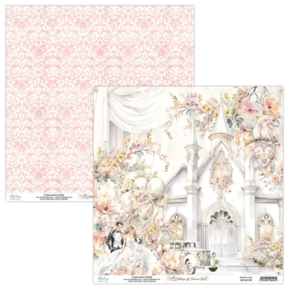 Mintay Always & Forever 12x12 Inch Scrapbooking Paper Set (MT-ALF-07) Mintay Always & Forever 12x12 Inch Scrapbooking Paper Set (MT-ALF-07)