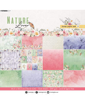 Studio Light Nature Lover 12x12 Inch Scrap Paper Pad (SL-NL-DPP149)