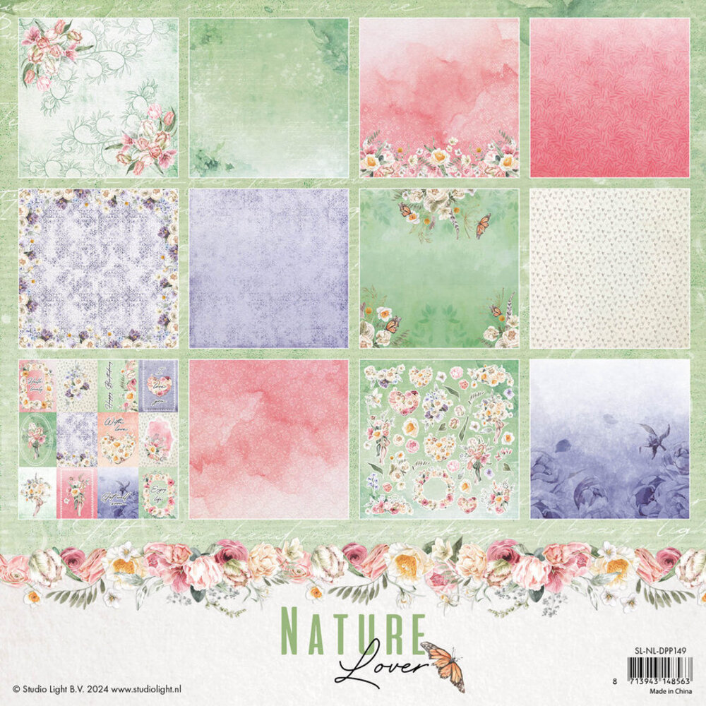 Studio Light Nature Lover 12x12 Inch Scrap Paper Pad (SL-NL-DPP149)