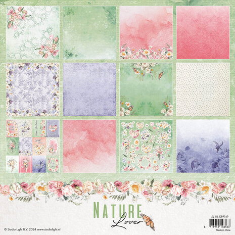 Studio Light Nature Lover 12x12 Inch Scrap Paper Pad (SL-NL-DPP149)