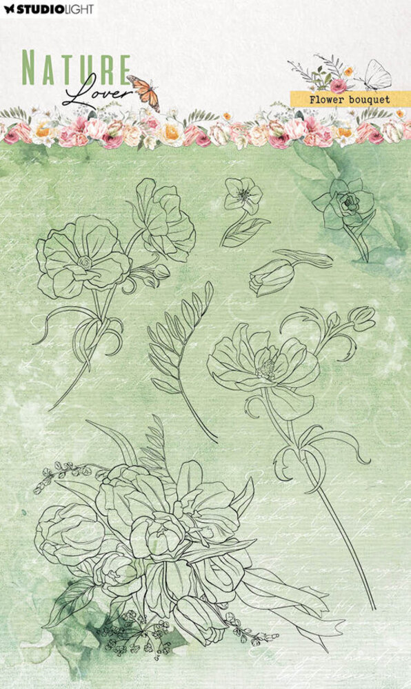 Studio Light Nature Lover Clear Stamps Flower Bouquet (SL-NL-STAMP592) Studio Light Nature Lover Clear Stamps Flower Bouquet (SL-NL-STAMP592)