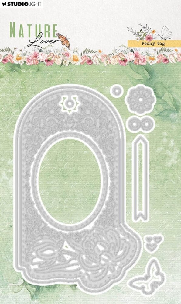 Studio Light Nature Lover Snijmal Peony Tag (SL-NL-CD772)