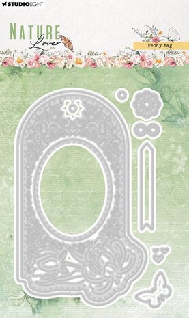 Studio Light Nature Lover Snijmal Peony Tag (SL-NL-CD772)