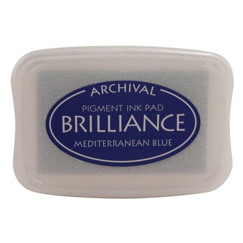 Tsukineko Brilliance Ink Pad Mediterranean Blue (BR1-18) Tsukineko Brilliance Ink Pad Mediterranean Blue (BR1-18)