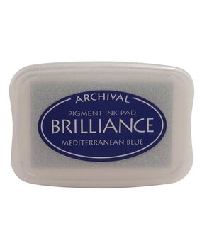 Tsukineko Brilliance Ink Pad Mediterranean Blue (BR1-18) Tsukineko Brilliance Ink Pad Mediterranean Blue (BR1-18)