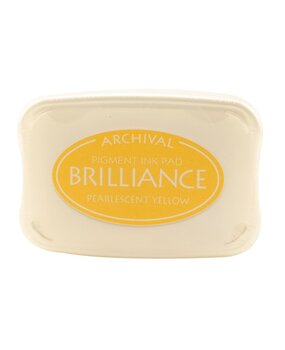 Tsukineko Brilliance Ink Pad Pearlescent Yellow (BR1-30) Tsukineko Brilliance Ink Pad Pearlescent Yellow (BR1-30)