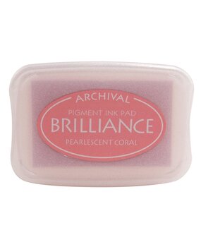 Tsukineko Brilliance Ink Pad Pearlescent Coral (BR1-32)