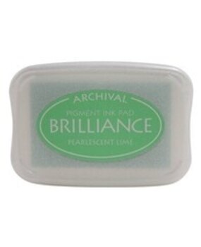 Tsukineko Brilliance Ink Pad Pearlescent Lime (BR1-42)