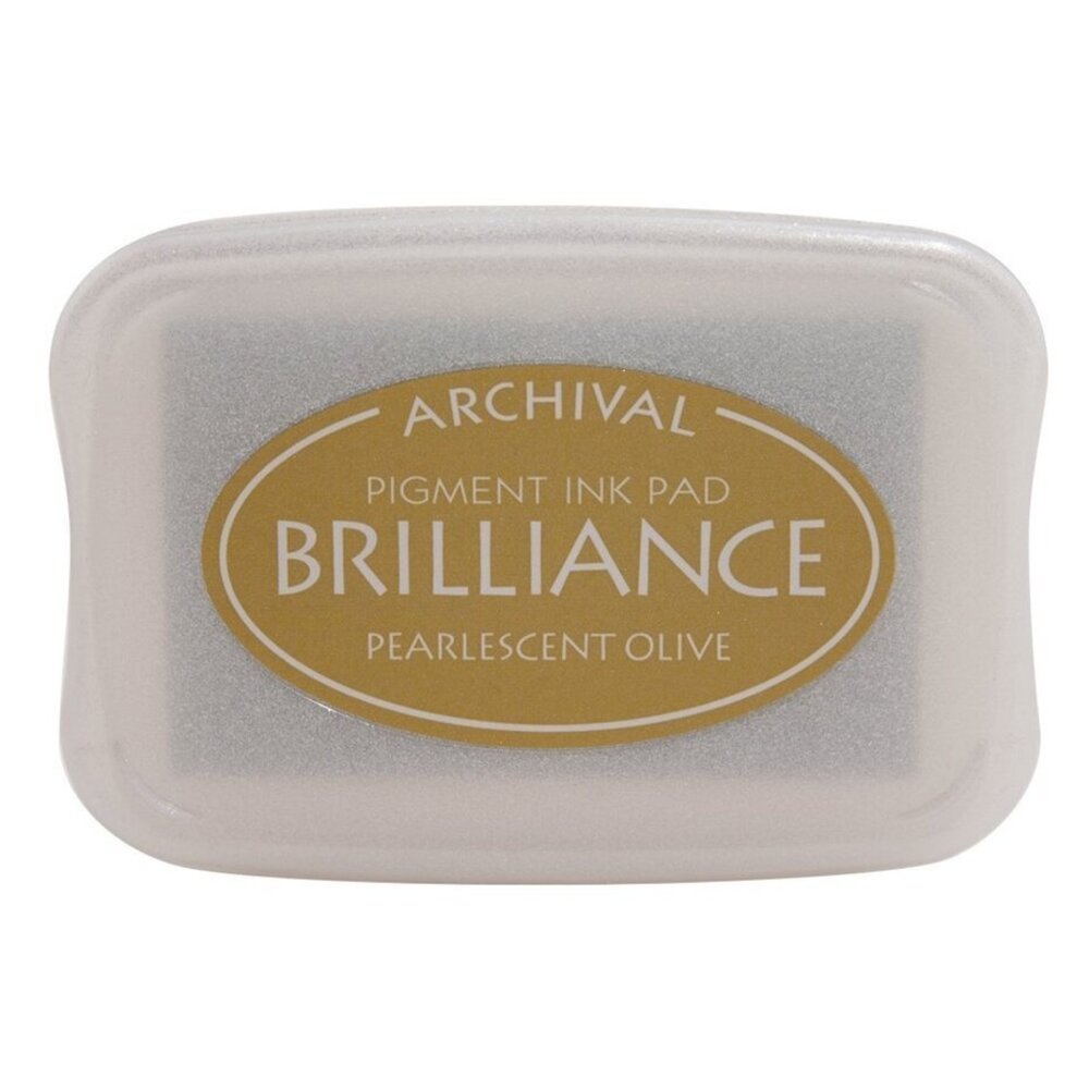 Tsukineko Brilliance Ink Pad Pearlescent Olive (BR1-53) Tsukineko Brilliance Ink Pad Pearlescent Olive (BR1-53)