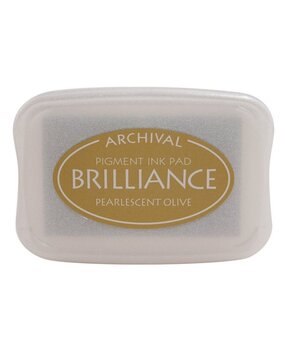 Tsukineko Brilliance Ink Pad Pearlescent Olive (BR1-53) Tsukineko Brilliance Ink Pad Pearlescent Olive (BR1-53)