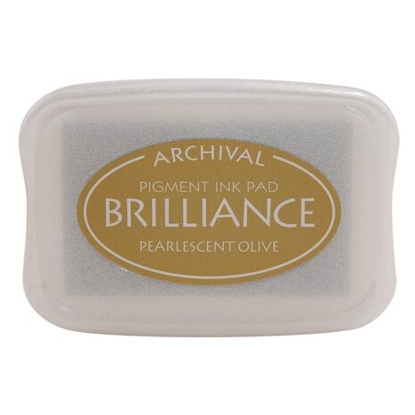 Tsukineko Brilliance Ink Pad Pearlescent Olive (BR1-53) Tsukineko Brilliance Ink Pad Pearlescent Olive (BR1-53)