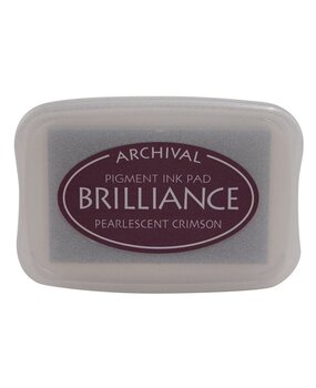 Tsukineko Brilliance Ink Pad Pearlescent Crimson (BR1-62)