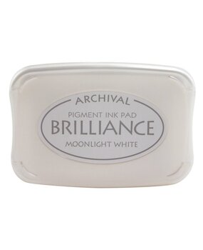 Tsukineko Brilliance Ink Pad Moonlight White (BR1-80)