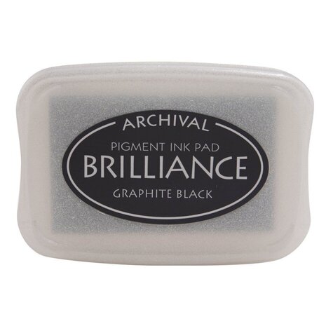 Tsukineko Brilliance Ink Pad Graphite Black (BR1-82) Tsukineko Brilliance Ink Pad Graphite Black (BR1-82)