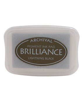 Tsukineko Brilliance Ink Pad Lightning Black (BR1-95) Tsukineko Brilliance Ink Pad Lightning Black (BR1-95)