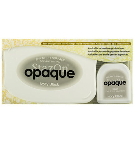 Tsukineko StazOn Opaque Ink Pads Ivory Black (SZ-000-182) Tsukineko StazOn Opaque Ink Pads Ivory Black (SZ-000-182)