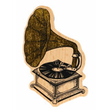 DécoTime Houten Stempel Grammofoon (3006894)