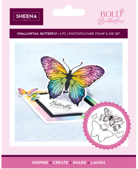 Sheena Bold Butterflies Stamp & Die Swallowtail Butterfly (SD-BB-STD-SWA) Sheena Bold Butterflies Stamp & Die Swallowtail Butterfly (SD-BB-STD-SWA)