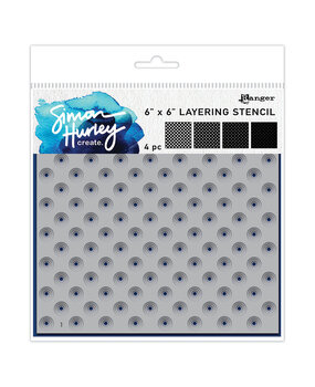 Simon Hurley Create Polka Dot Assortment 6x6 Inch Masking Stencils (HUS85607) Simon Hurley Create Polka Dot Assortment 6x6 Inch Masking Stencils (HUS85607)