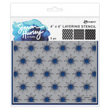 Simon Hurley Create In Bloom 6x6 Inch Masking Stencils (HUS80992)