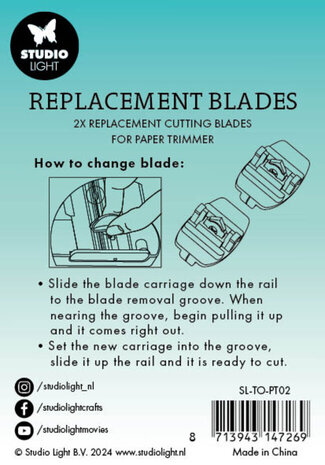 Studio Light Essentials Paper Trimmer Replacement Cutting Blades (SL-TO-PT02) Studio Light Essentials Paper Trimmer Replacement Cutting Blades (SL-TO-PT02)