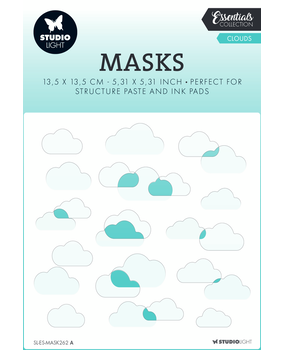 Studio Light Essentials Clouds Masking Stencil (SL-ES-MASK262)* Studio Light Essentials Clouds Masking Stencil (SL-ES-MASK262)*