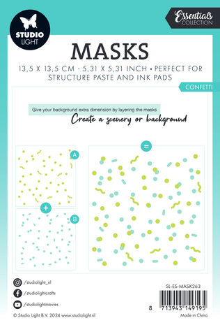 Studio Light Essentials Confetti Masking Stencil (SL-ES-MASK263)