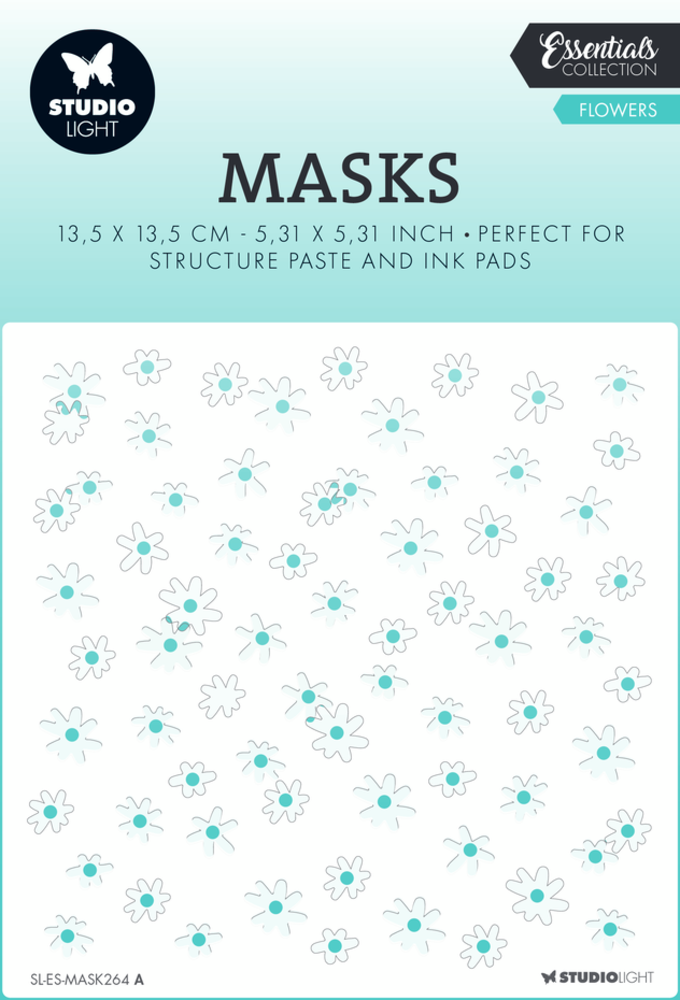 Studio Light Essentials Flowers Masking Stencil (SL-ES-MASK264) Studio Light Essentials Flowers Masking Stencil (SL-ES-MASK264)