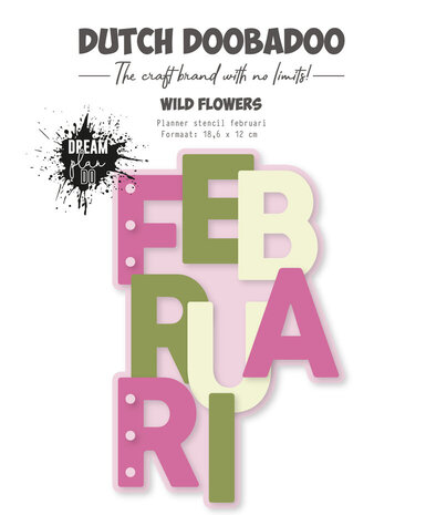 Dutch Doobadoo Dutch Planner Stencil A5 Februari (470.784.293)
